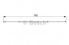 senzor de avertizare,uzura placute de frana OPEL ASTRA G hatchback 1.2 16V - BOSCH 1 987 473 018 foto