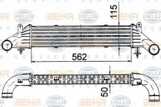 Intercooler, compresor MERCEDES-BENZ SLK 230 Kompressor - BEHR HELLA SERVICE 8ML 376 724-161 foto