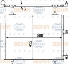 Condensator, climatizare FIAT ULYSSE 2.2 JTD - HELLA 8FC 351 305-221 foto