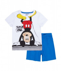 Pijama de vara Disney Mickey alb/albastru foto