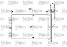 Schimbator caldura, incalzire habitaclu RENAULT CLIO 1.9 D - VALEO 812157 foto