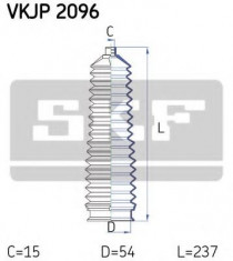 Ansamblu burduf, directie KIA SEDONA I 2.5 V6 - SKF VKJP 2096 foto