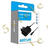 Astrum Incarcator Retea CH100 1.0A MicroUSB 1,5m Negru, De priza