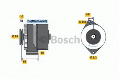 Generator / Alternator OPEL ASTRA F 1.8 i - BOSCH 0 986 041 620 foto