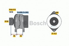 Generator / Alternator OPEL CALIBRA A 2.0 i 16V - BOSCH 0 986 038 600 foto