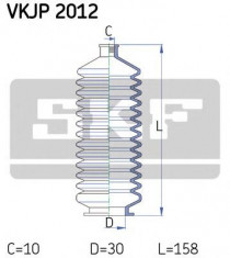 Ansamblu burduf, directie RENAULT SUPER 5 1.0 - SKF VKJP 2012 foto