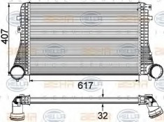 Intercooler, compresor - HELLA 8ML 376 746-111 foto