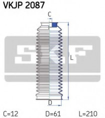 Ansamblu burduf, directie ALFA ROMEO 156 1.6 16V T.SPARK - SKF VKJP 2087 foto