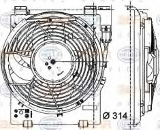 ventilator,aer conditionat OPEL VITA C 1.0 - HELLA 8EW 009 157-451 foto