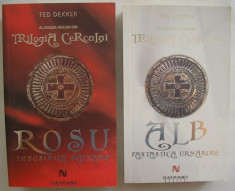 Ted Dekker - Trilogia Cercului ( volumul 2 + 3, ALB si ROSU ) foto