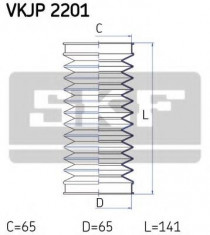 Ansamblu burduf, directie AUDI A6 limuzina 4.2 quattro - SKF VKJP 2201 foto