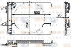 Condensator, climatizare BMW 7 limuzina 728 - HELLA 8FC 351 317-191 foto