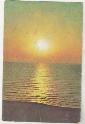 bnk cp Saturn - Rasarit de soare pe mare - necirculata foto