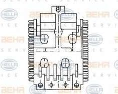 Reglaj, suflanta de interior BMW 7 limuzina 730 i,iL - HELLA 5HL 351 321-041 foto