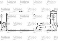 Schimbator caldura, incalzire habitaclu AUDI 4000 1.6 - VALEO 812012 foto