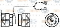 Ventilator, habitaclu MERCEDES-BENZ O 303 O 303 - HELLA 8EW 009 157-361 foto