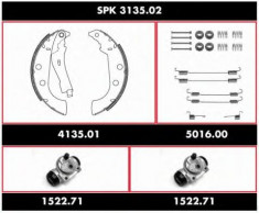 Set frana, frana tambur PEUGEOT 306 hatchback 1.9 D - ROADHOUSE SPK 3135.02 foto