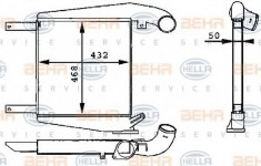 Intercooler, compresor MERCEDES-BENZ UNIMOG U 2400TG - HELLA 8ML 376 723-711 foto