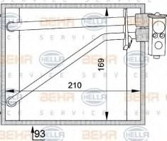 evaporator,aer conditionat VW SHARAN 1.9 TDI - HELLA 8FV 351 211-131 foto