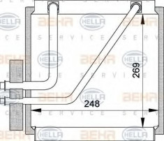 evaporator,aer conditionat VW SHARAN 1.9 TDI - HELLA 8FV 351 210-641 foto