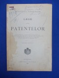 Cumpara ieftin LEGE ASUPRA PATENTELOR * EDITIUNE OFICIALA - BUCURESCI - 1901 *