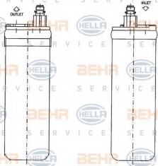 uscator,aer conditionat VAUXHALL CORSA Mk II 1.4 Twinport - HELLA 8FT 351 198-611 foto