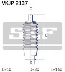 Ansamblu burduf, directie FORD FIESTA 0.9 - SKF VKJP 2137 foto