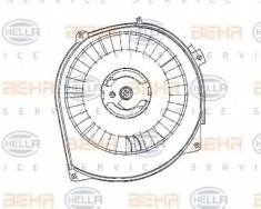 Ventilator, habitaclu MERCEDES-BENZ S-CLASS limuzina 260 SE - HELLA 8EW 009 157-761 foto