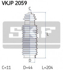 Ansamblu burduf, directie CITROEN XM 2.1 D 12V - SKF VKJP 2059 foto