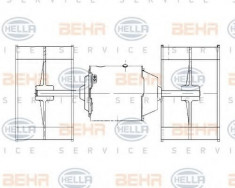 Ventilator, habitaclu BMW 7 limuzina 728 - HELLA 8EW 009 158-651 foto