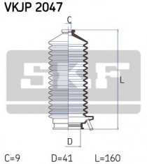 Ansamblu burduf, directie MITSUBISHI COLT Mk III 1.3 - SKF VKJP 2047 foto