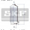 Ansamblu burduf, directie MITSUBISHI COLT Mk III 1.3 - SKF VKJP 2047