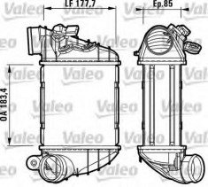 Intercooler, compresor AUDI TT Roadster 1.8 T - VALEO 817438 foto