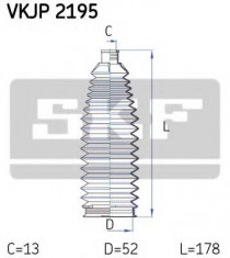 Ansamblu burduf, directie TOYOTA VITZ 1.0 16V - SKF VKJP 2195 foto