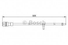 senzor de avertizare,uzura placute de frana - BOSCH 1 987 474 994 foto