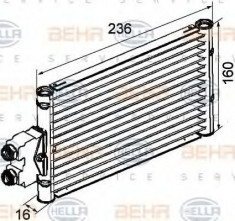 Radiator racire ulei, cutie de viteze automata MERCEDES-BENZ E-CLASS limuzina E 280 CDI - HELLA 8MO 376 747-201 foto