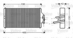 Schimbator caldura, incalzire habitaclu MERCEDES-BENZ MK 1222 - VALEO 812354 foto