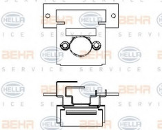 Rezistor, ventilator habitaclu MERCEDES-BENZ G-CLASS 290 GD/G 290 D - HELLA 9ML 351 332-061 foto