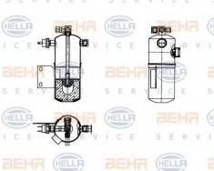 uscator,aer conditionat VOLVO F 10 F 10/320 - HELLA 8FT 351 198-181 foto