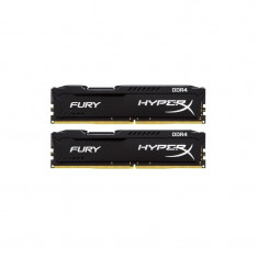 Memorie Kingston DDR4 8GB (2 x 4GB) 2400MHz CL15 HyperX Fury Black foto