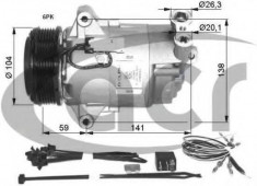 Compresor, climatizare OPEL ASTRA H 1.9 CDTI - ACR 133150 foto