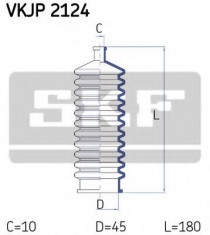 Ansamblu burduf, directie AUSTIN METRO 1.0 - SKF VKJP 2124 foto