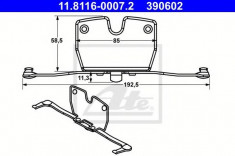 Arc, etrier frana BMW 5 525 d xDrive - ATE 11.8116-0007.2 foto