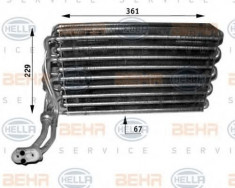 evaporator,aer conditionat MERCEDES-BENZ VITO bus 108 D 2.3 - HELLA 8FV 351 210-741 foto