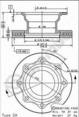 Disc frana - BREMBO 09.8367.10 foto