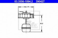 buson,rezervor lichid de frana - ATE 03.3556-1094.2 foto
