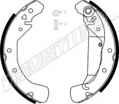 Set saboti frana OPEL ASTRA F combi 1.7 TDS - TRUSTING 073.169 foto