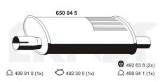 Toba esapament finala VOLVO 740 limuzina 2.3 - ERNST 650045 foto