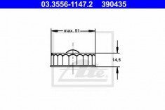 buson,rezervor lichid de frana - ATE 03.3556-1147.2 foto