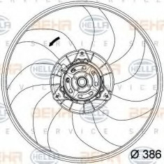 Ventilator, radiator OPEL CORSA D 1.4 LPG - HELLA 8EW 351 034-291 foto